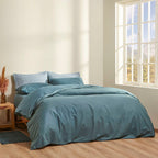 Σετ Σεντόνια με Λάστιχο Cannon Cotton Fresh Solid 160X200+33 N.Atlantic